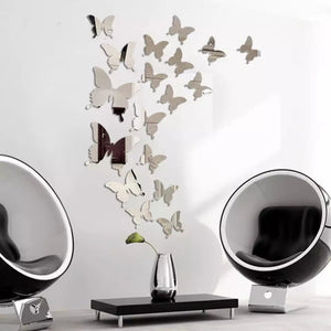 🦋 Acrylic Mirror Butterfly Set! - Wall Decoration 🦋