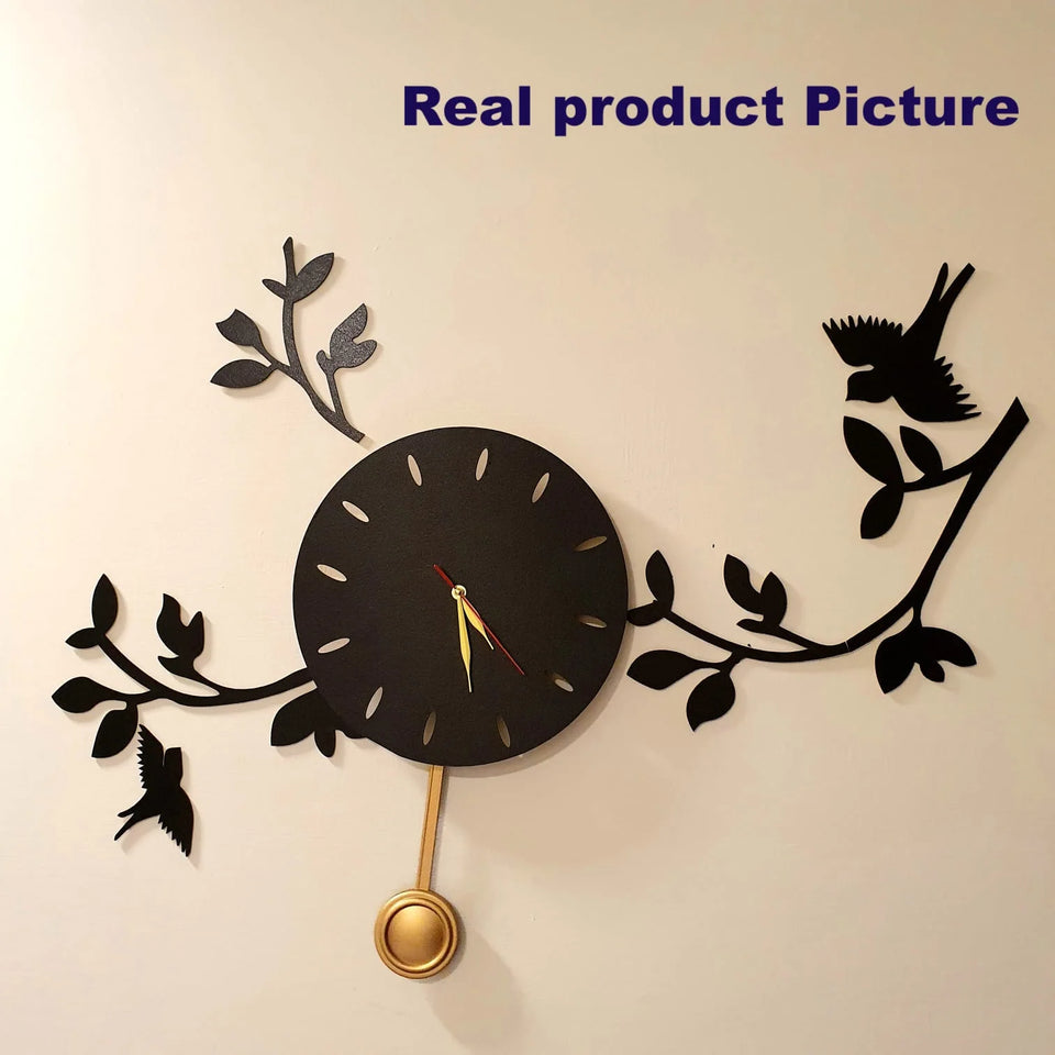 🕰️Birds on Branches Scenic Pendulum Clock 🌿