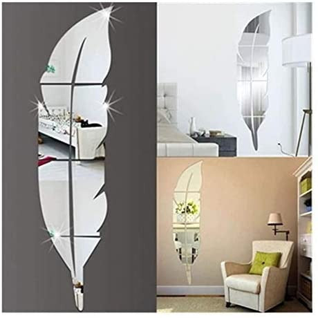 🪞🏡✨ Silver Acrylic Leaf Mirror | Elegant Home & Office Décor! 🏡🪞